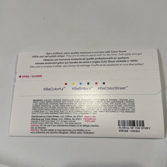 NWT Color Street "Floral of the Story" Nail Strips - Picture 3 of 5